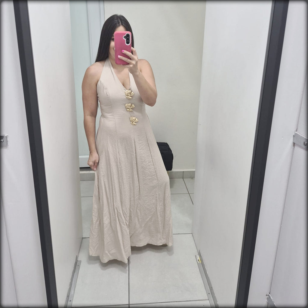 Maxidress Halter Made In Italy