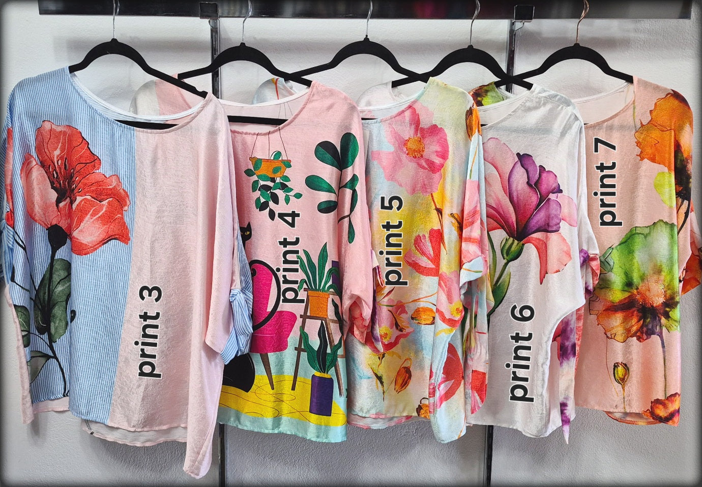 Blusa Manga Corta Made In Italy Estampada