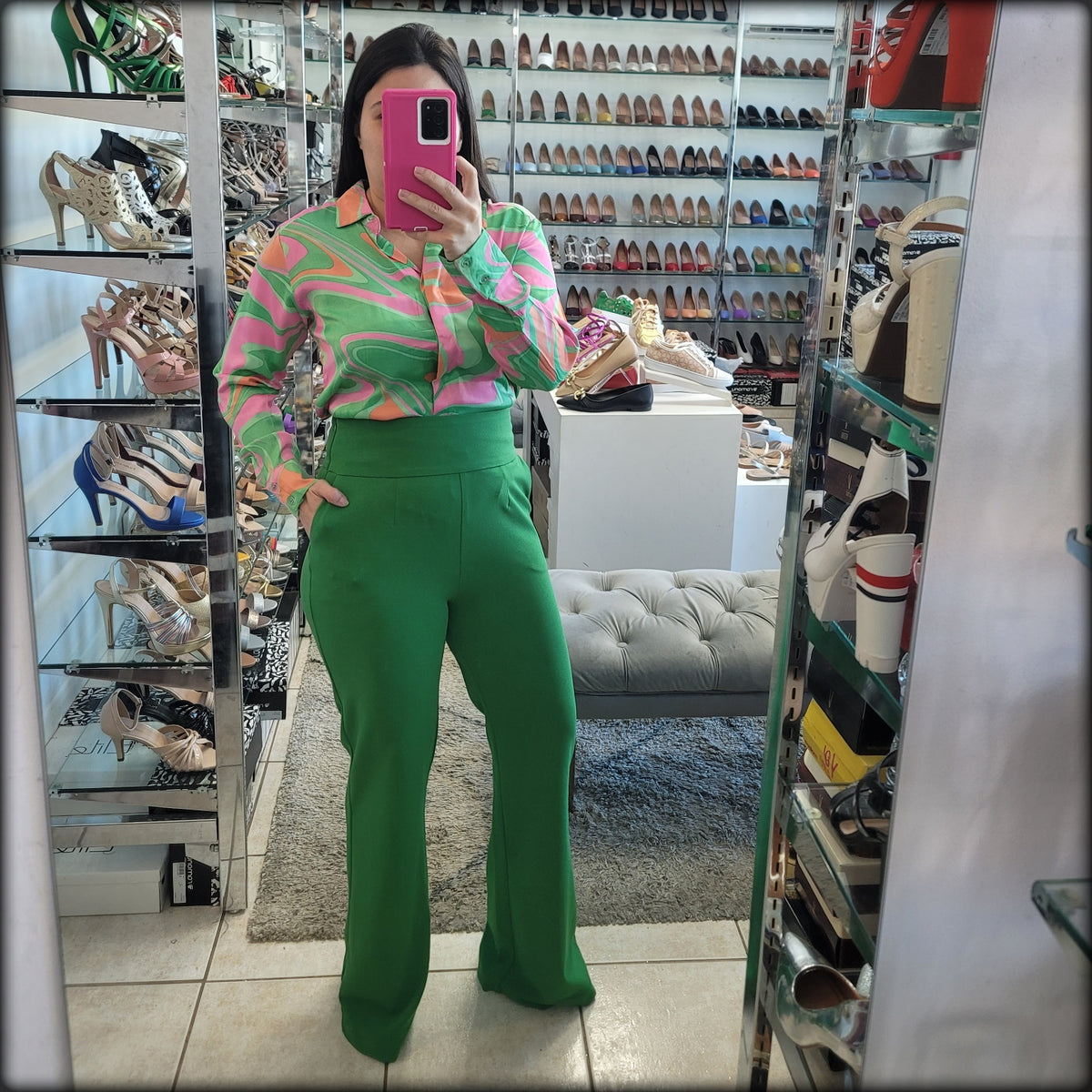 Pantalon Largo Verde