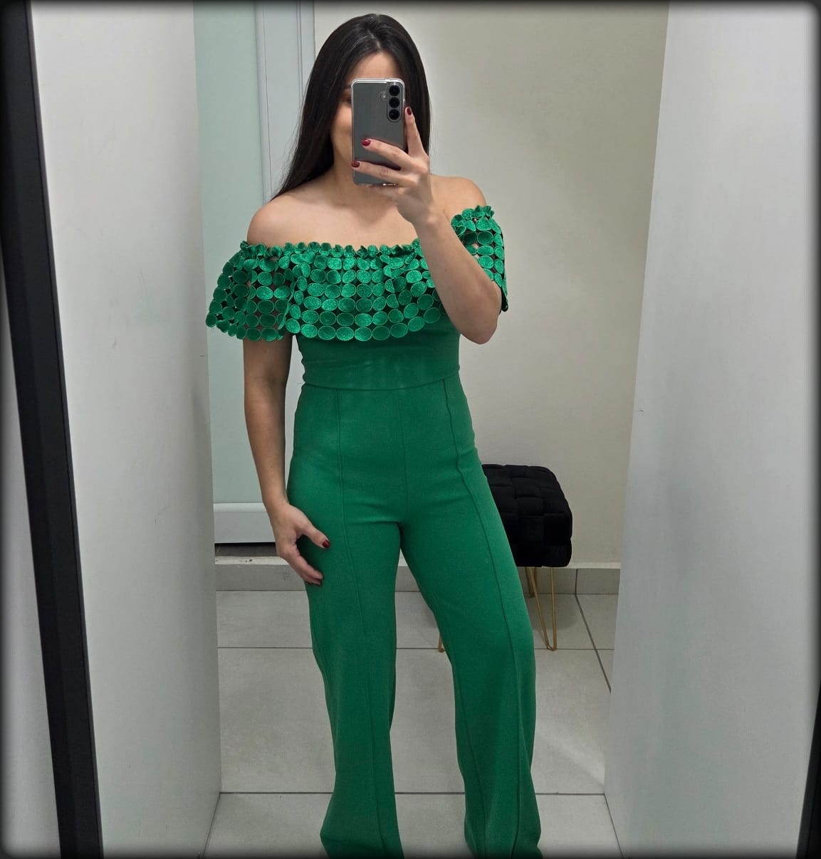 JUMPSUIT OFFSHOULDER VERDE