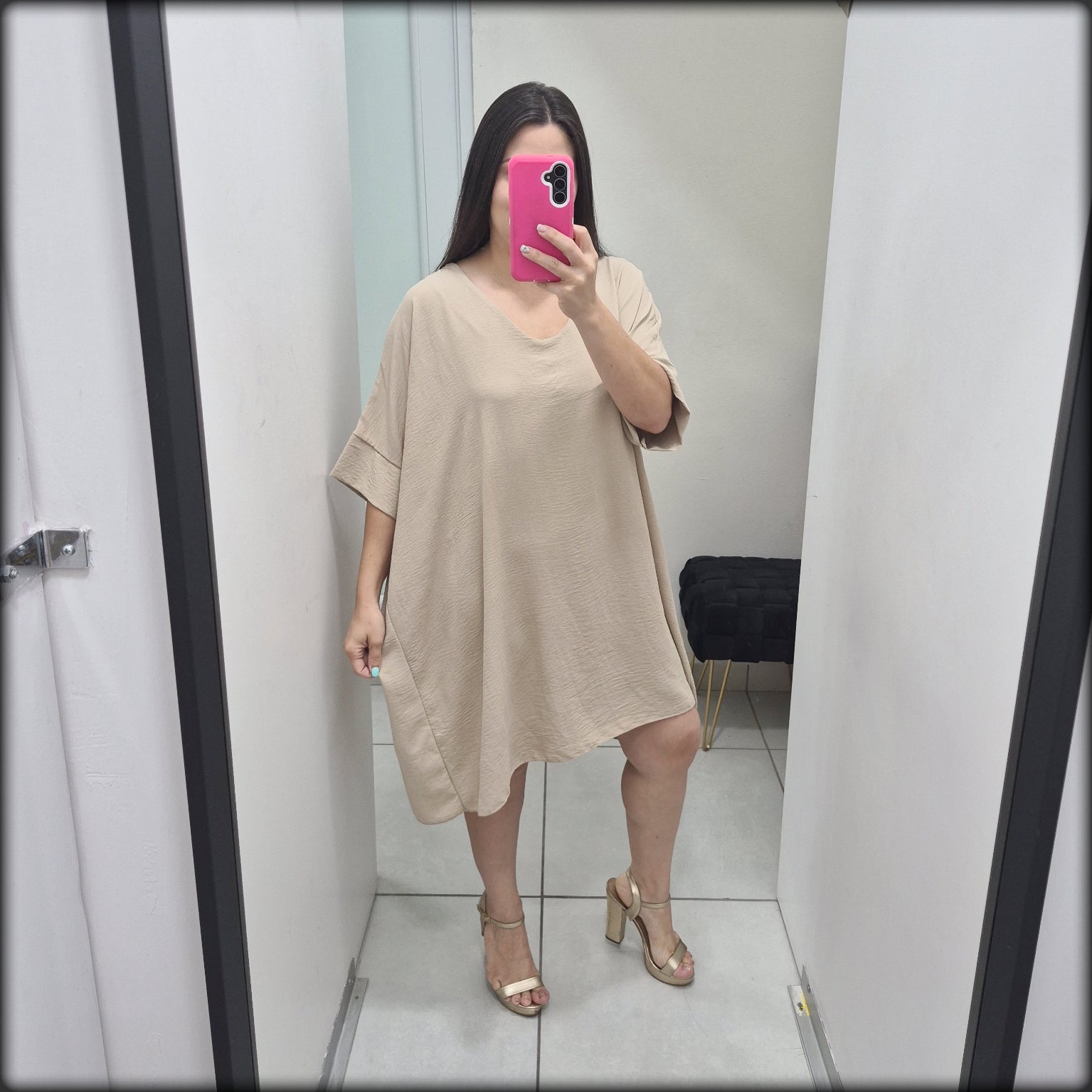 Vestido Corto Manga Corta