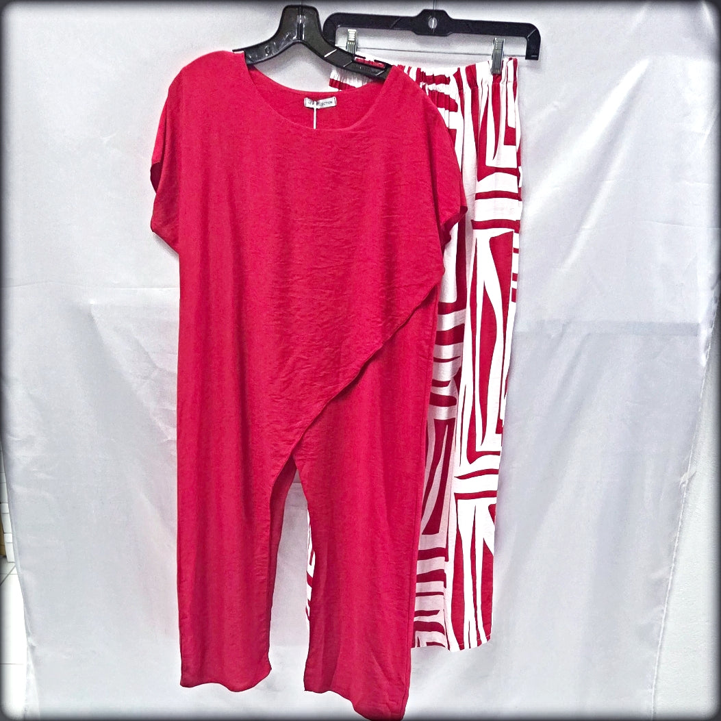 Set Blusa y Pantalón Made In Italy 100% Viscosa Pre Orden