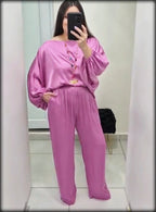 Set de Pantalon y Blusa 100% Viscosa Made In Italy