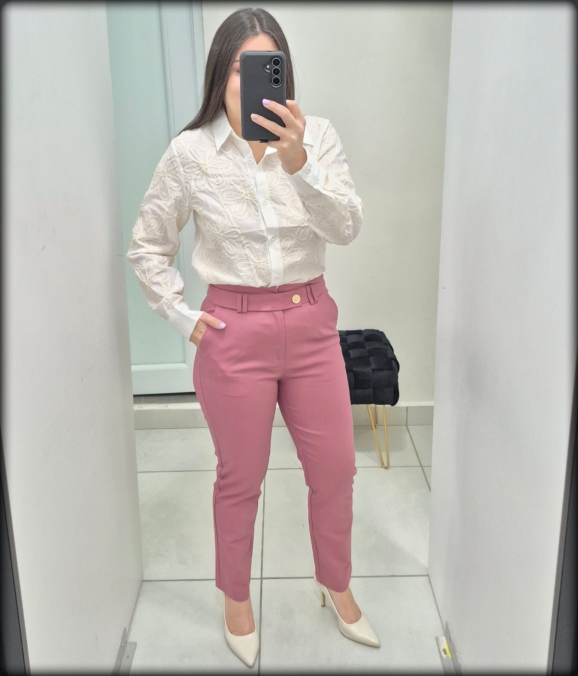Pantalon Largo Rosa