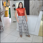 Pantalon Largo Straight estampado Bambi