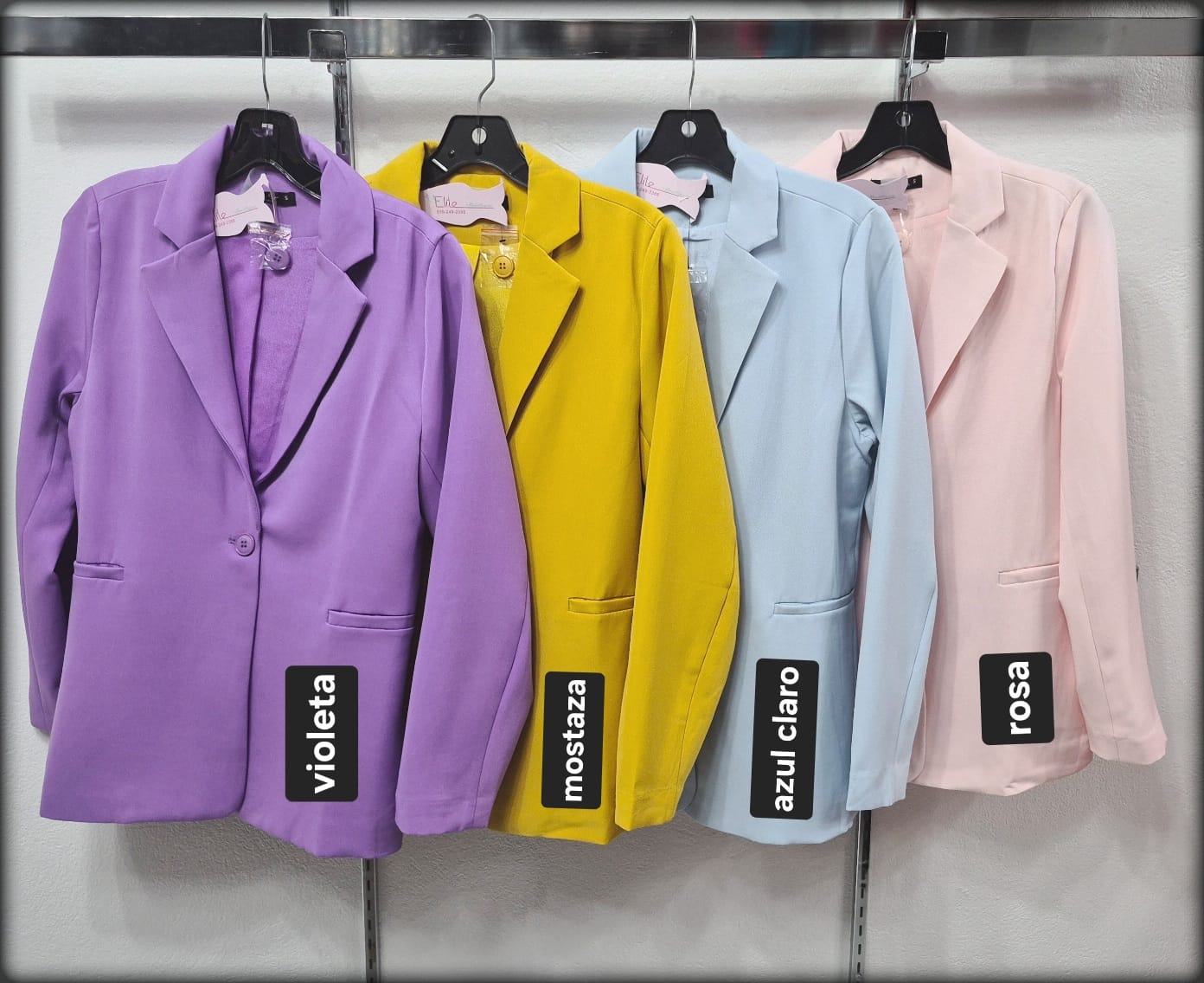 Chaqueta Manga Larga Botón