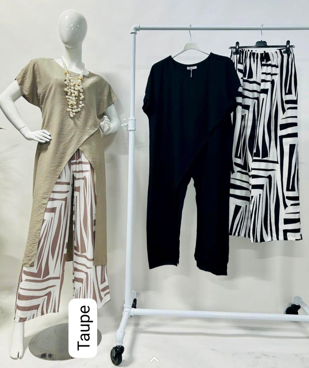 Set Blusa y Pantalón Made In Italy 100% Viscosa Pre Orden