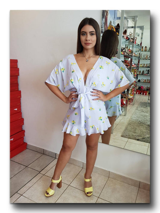 ROMPER LILA CON LIMONES