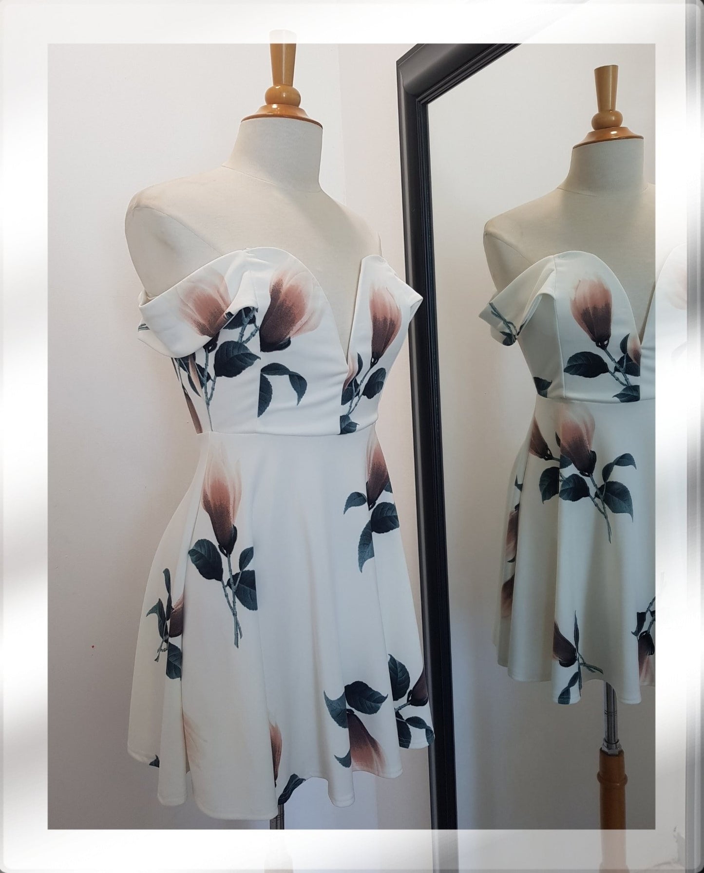 VESTIDO CASUAL PRINT FLOREADO BLUSH