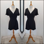 VESTIDO CORTO CON VOLANTES