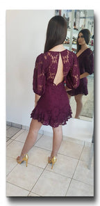 VESTIDO CORTO PLUM