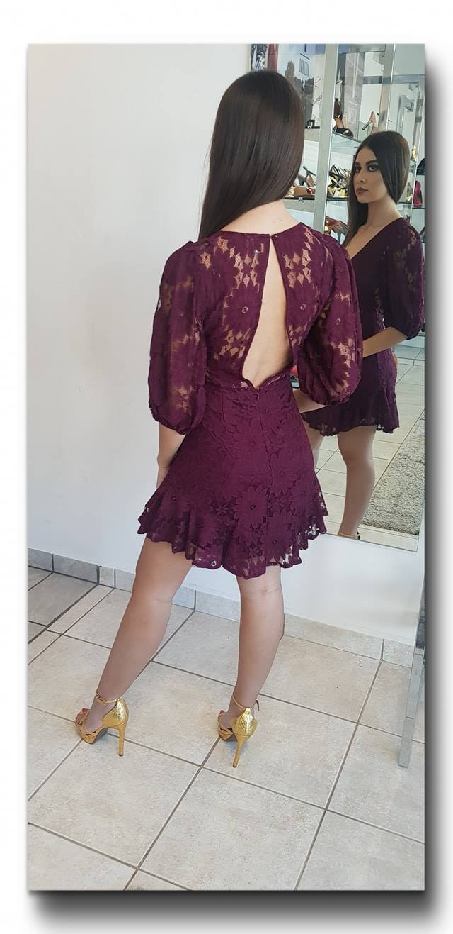VESTIDO CORTO PLUM
