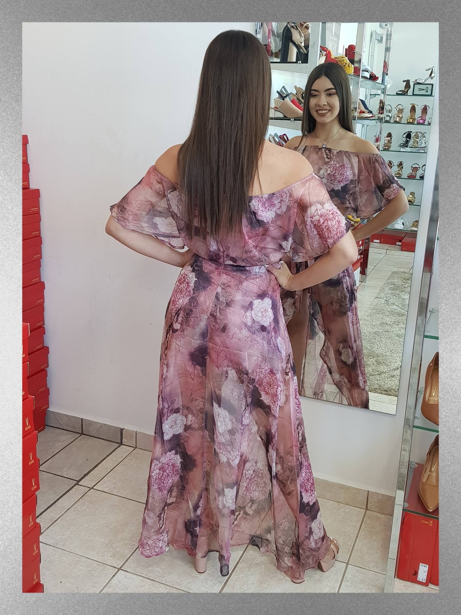 SET DE FALDA Y CROP TOP CHIFON