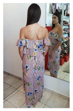 SET DE RAYAS Y FLORES