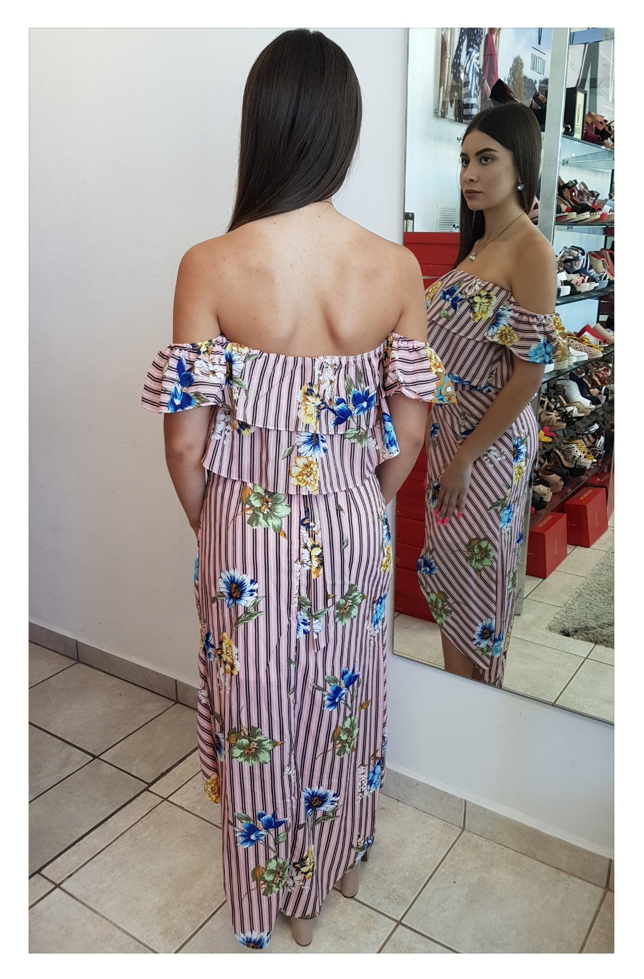 SET DE RAYAS Y FLORES