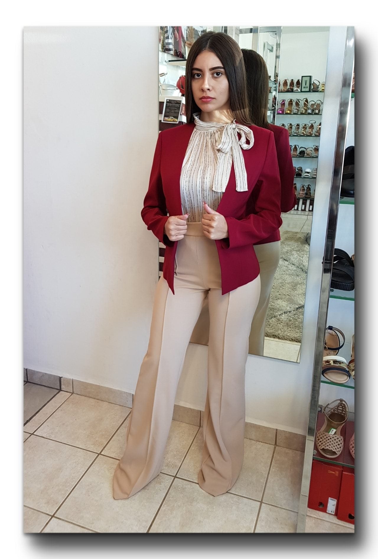 Pantalon Spandex Crema