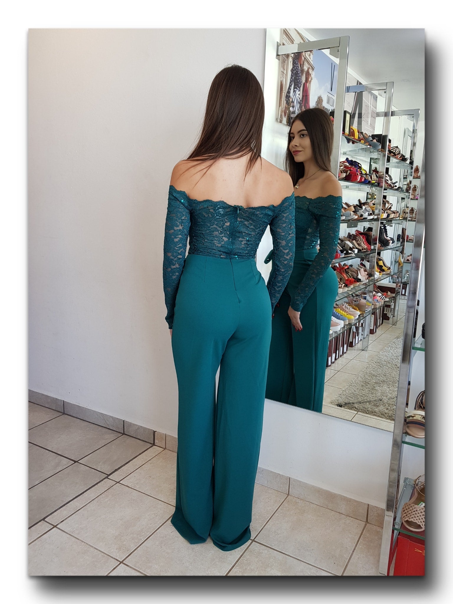 JUMPSUIT OFF SHOULDER MANGA LARGA