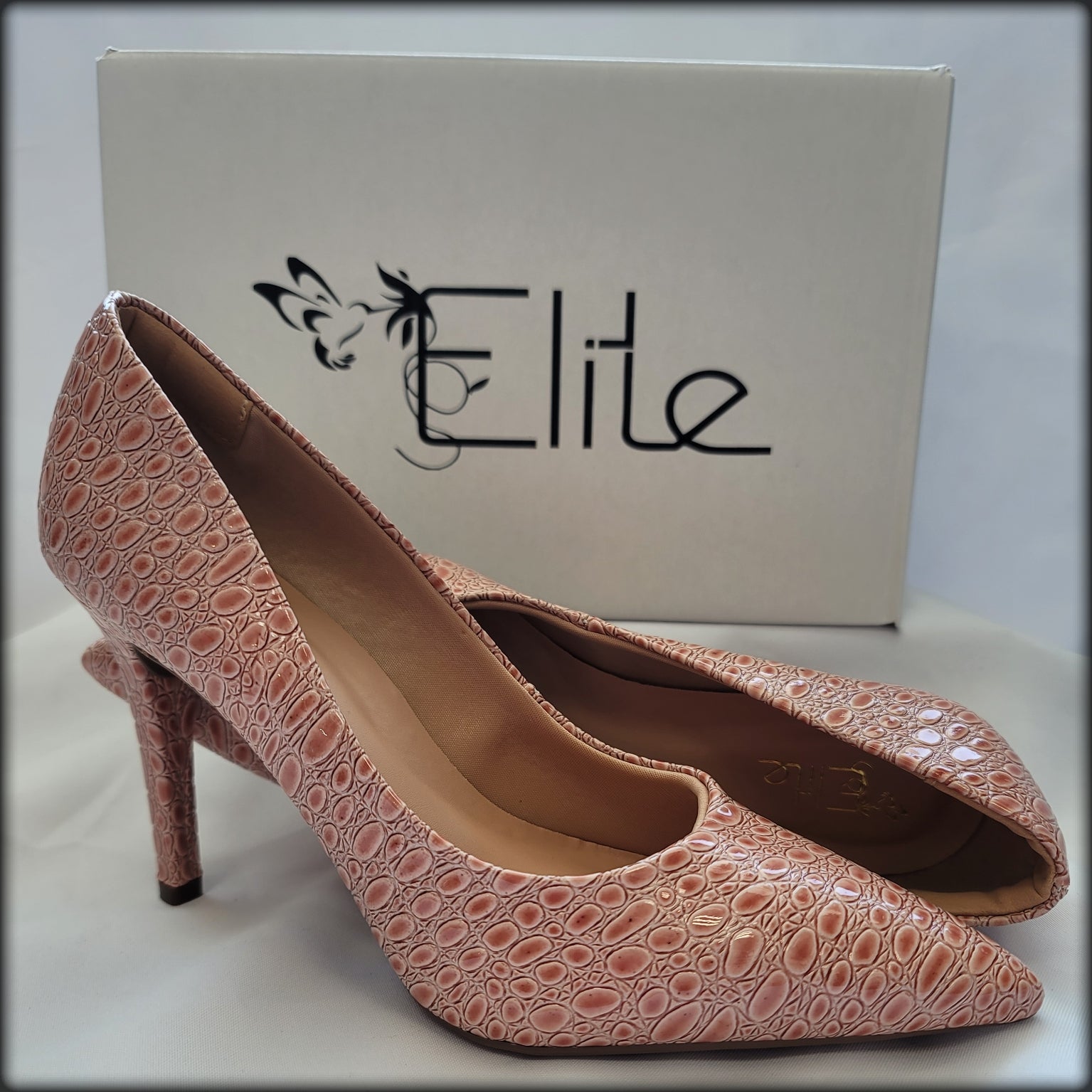 Elite 3" Croco Lux Rose