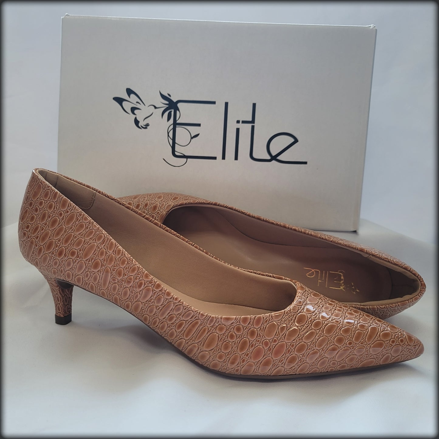 ELITE STILETTO 2" CROCCO LUX WHISKY