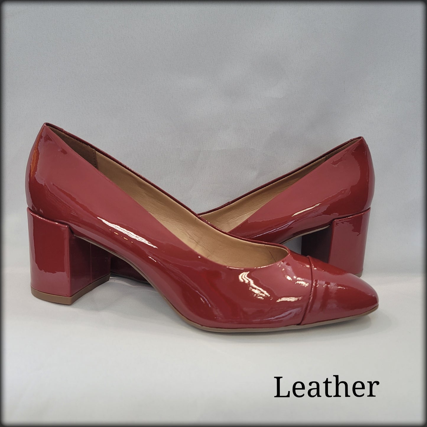 TABITA LEATHER VERNIZ SCARLET