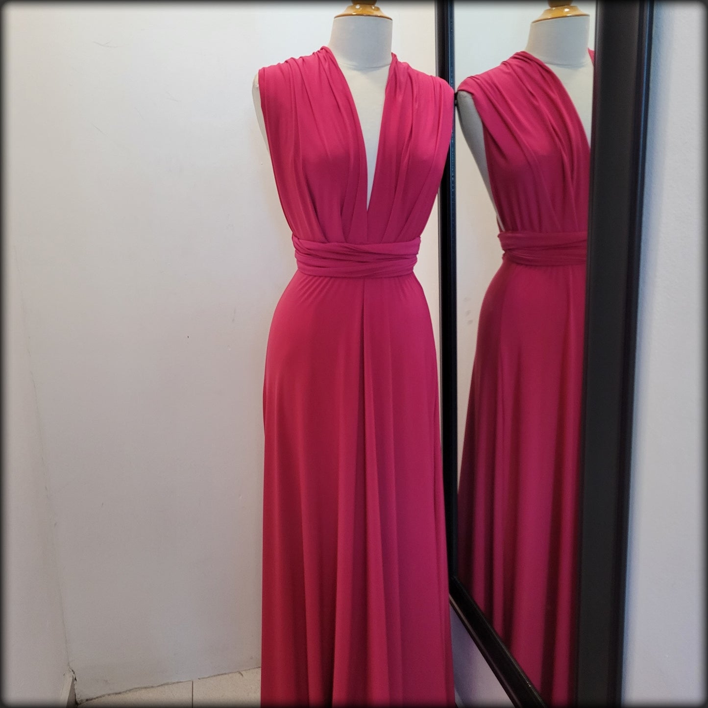 INFINITY DRESS RASPBERRY