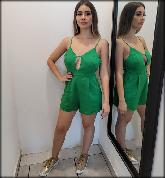 ROMPER VERDE HALTER