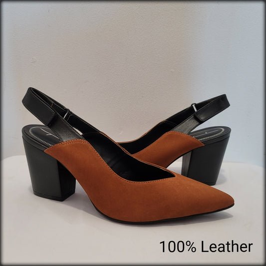 TABITA NOBUCK CONHAQUE 100% LEATHER