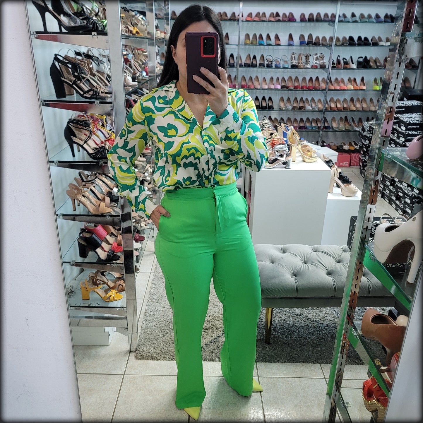 PANTALON VERDE HIGHWAIST