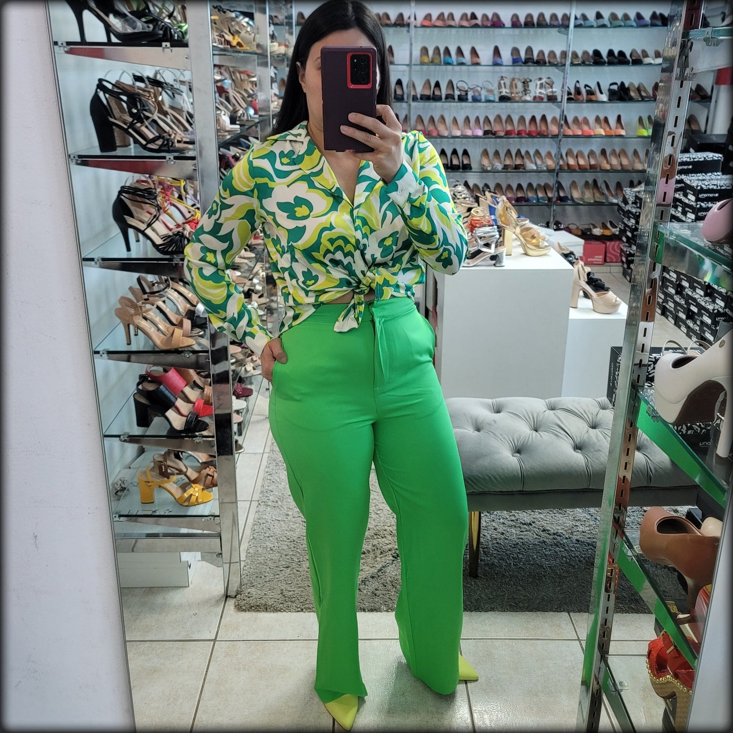 PANTALON VERDE HIGHWAIST