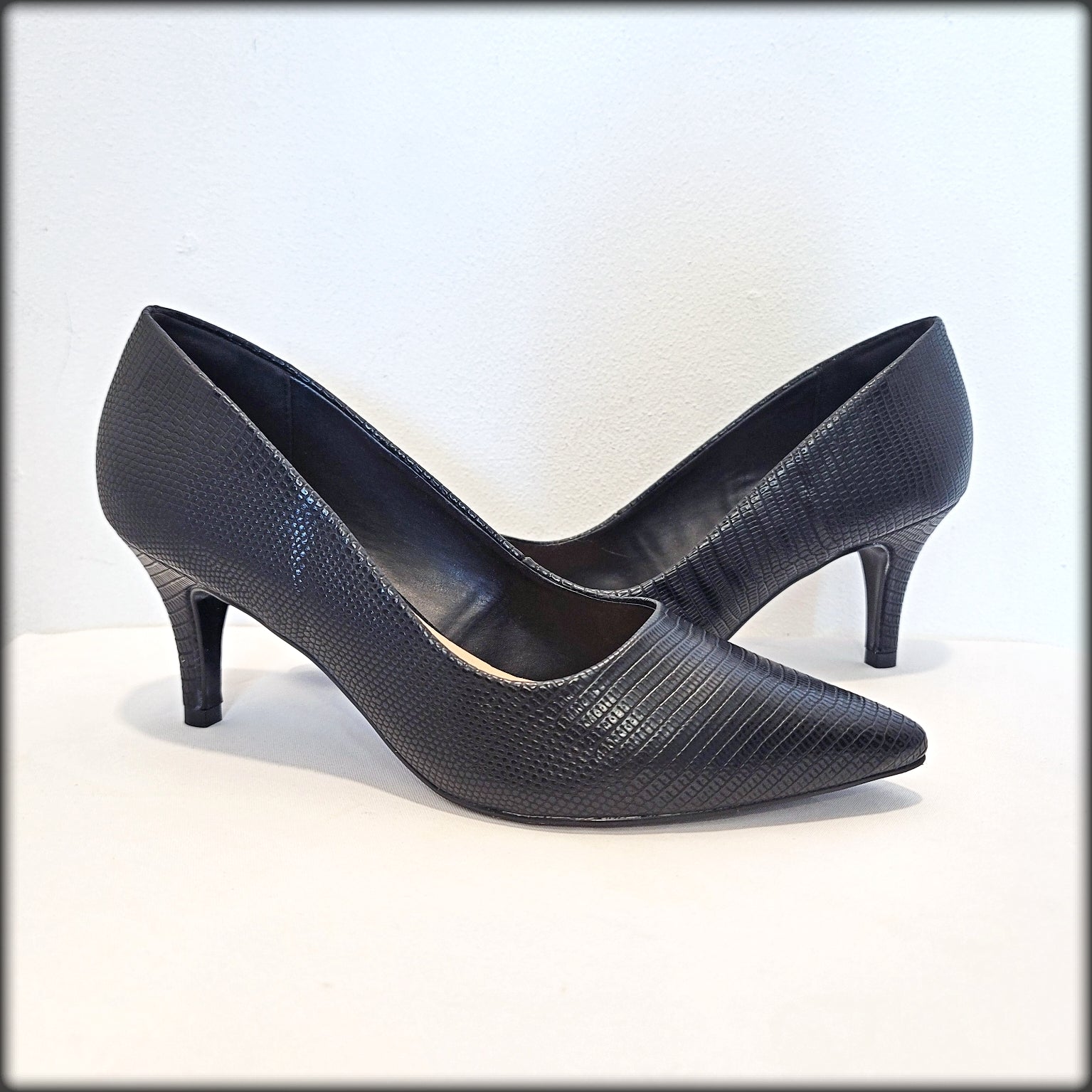 Ramony 2.5" Lizard Preto (Corre Grande)