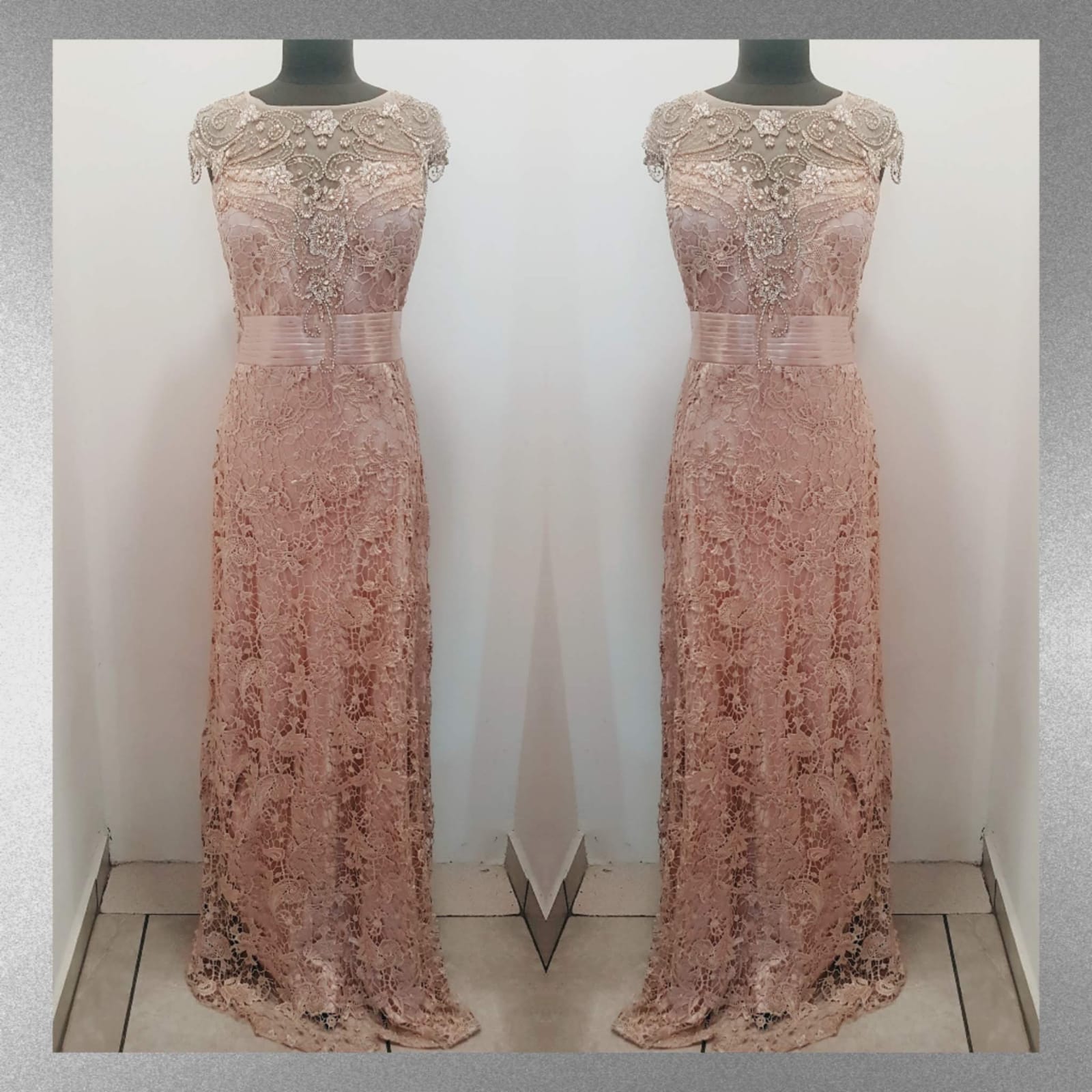 VESTIDO LARGO ENCAJE