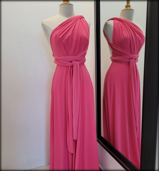 INFINITY DRESS FLAMINGO PINK