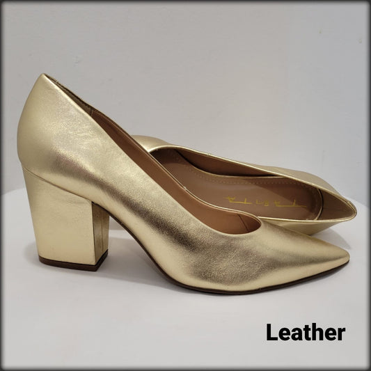 TABITA LEATHER LUMINA OURO