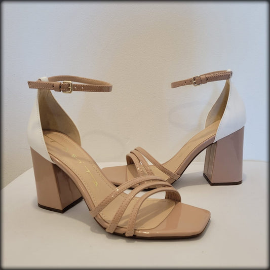 TABITA 100% LEATHER VZ ECO NUDE BRANCO