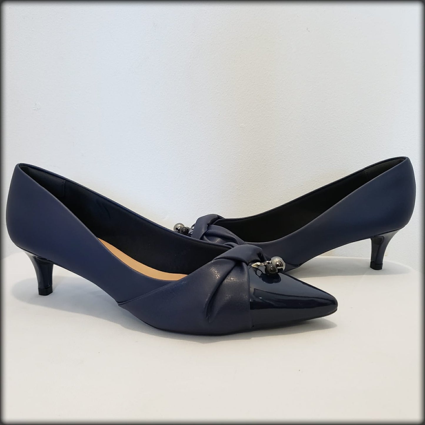 ELITE 2" VERNIZ ANZELLI NAVY NAPA SOFT NAVY