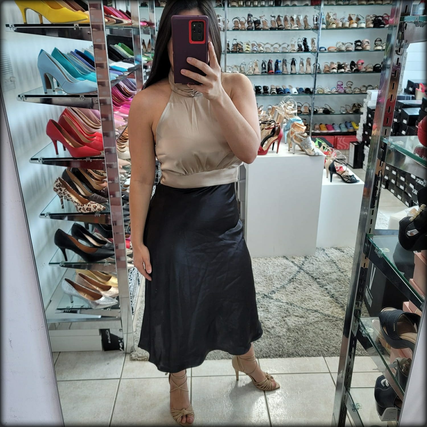 FALDA SATINADA 4/4