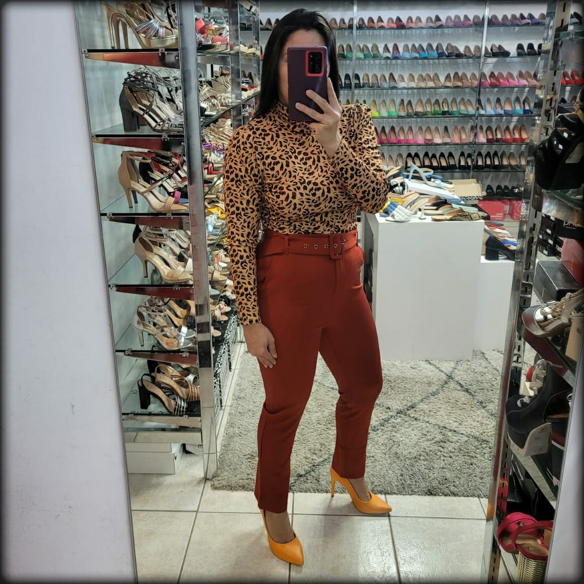 TOP ANIMAL PRINT MANGA LARGA