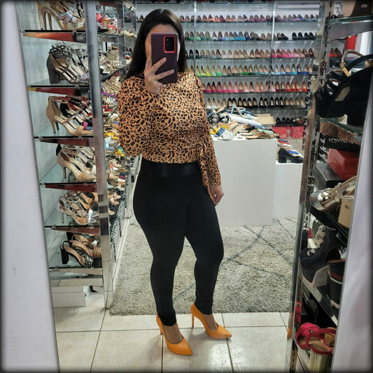 TOP ANIMAL PRINT MANGA LARGA