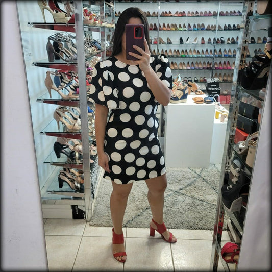 VESTIDO NEGRO POLKA DOT