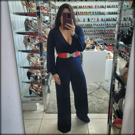 JUMPSUIT MANGA LARGA NAVY