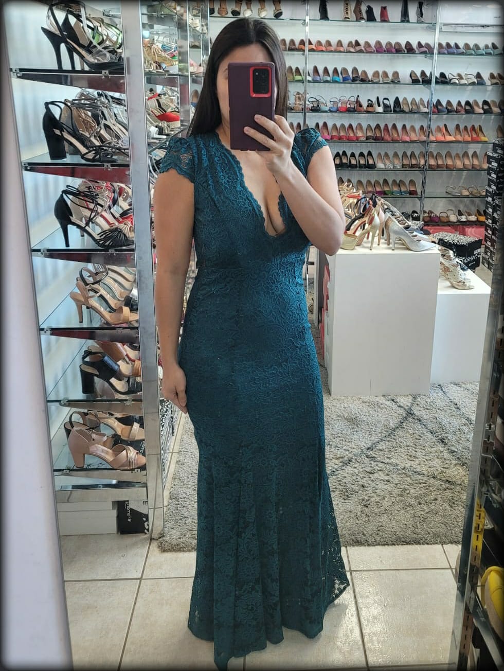VESTIDO LARGO SIRENA VERDE