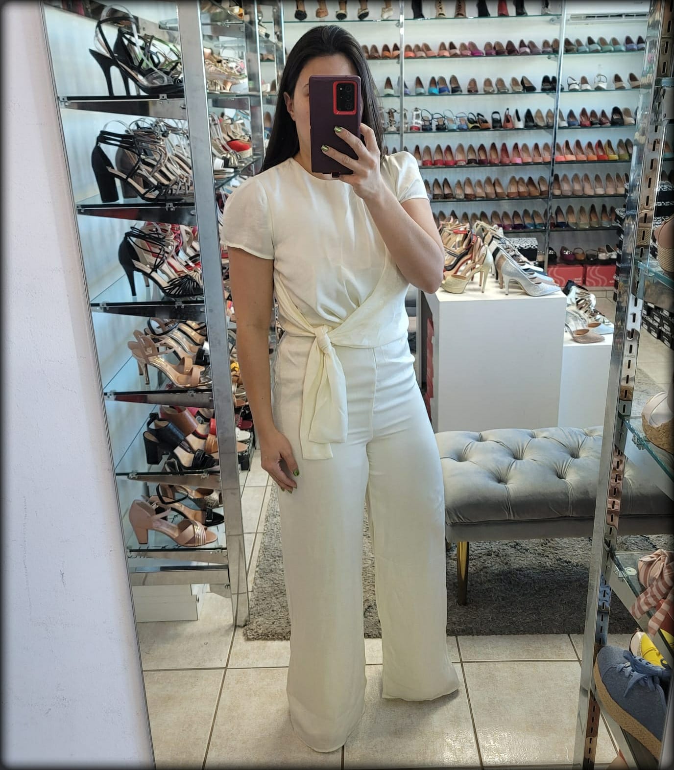 JUMPSUIT MANGA CORTA SATIN