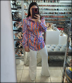 SET TOP MANGA LARGA Y CROP TOP VIOLETA