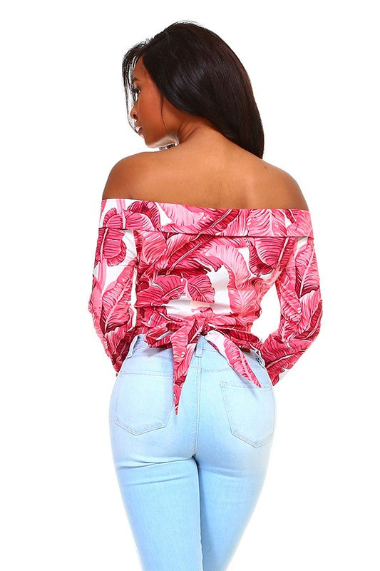 BLUSA CROP OFF SHOULDER